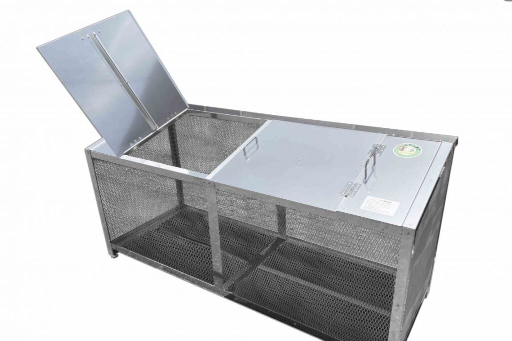 ゴミステーション レギュラーサイズ(ゴミ収納BOX ワンニャンカア)7～9世帯（667/863リットル） 収納可能ゴミ袋数 約10～13袋