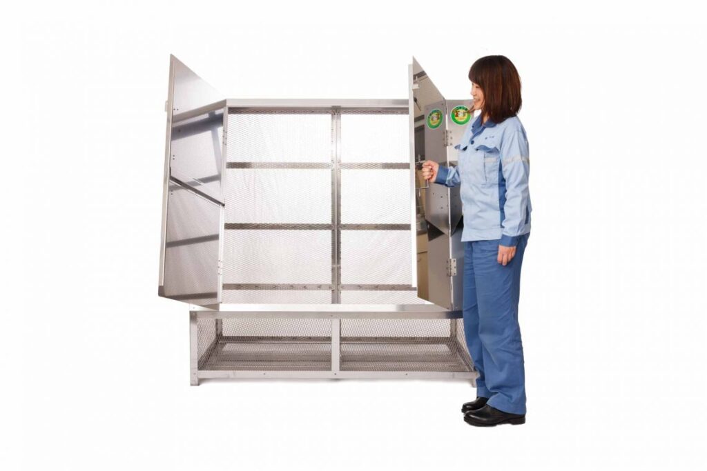 ゴミステーション 大型タイプ(ゴミ収納BOX ワンニャンカア)18～21世帯(1568リットル) 収納可能ゴミ袋数 約24袋