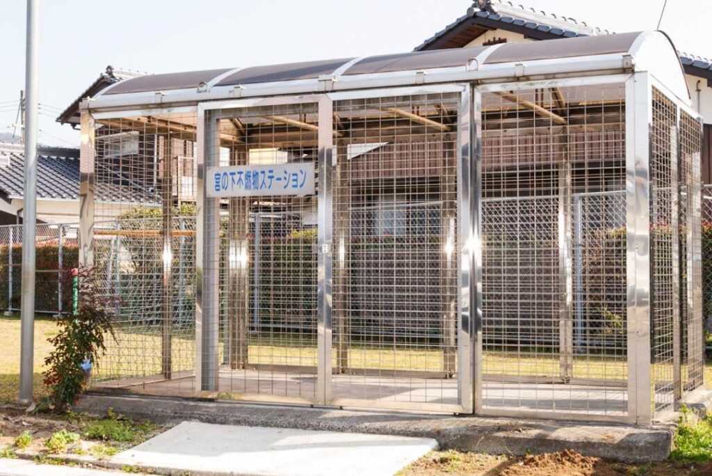 組立式ゴミ収納庫) ステンレス製 ゴミステーション ダストフレーム